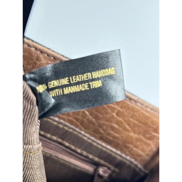 Etienne Aigner Brown Pebble Leather Crossbody Bag Purse Turn lock 71234 - Picture 10 of 10